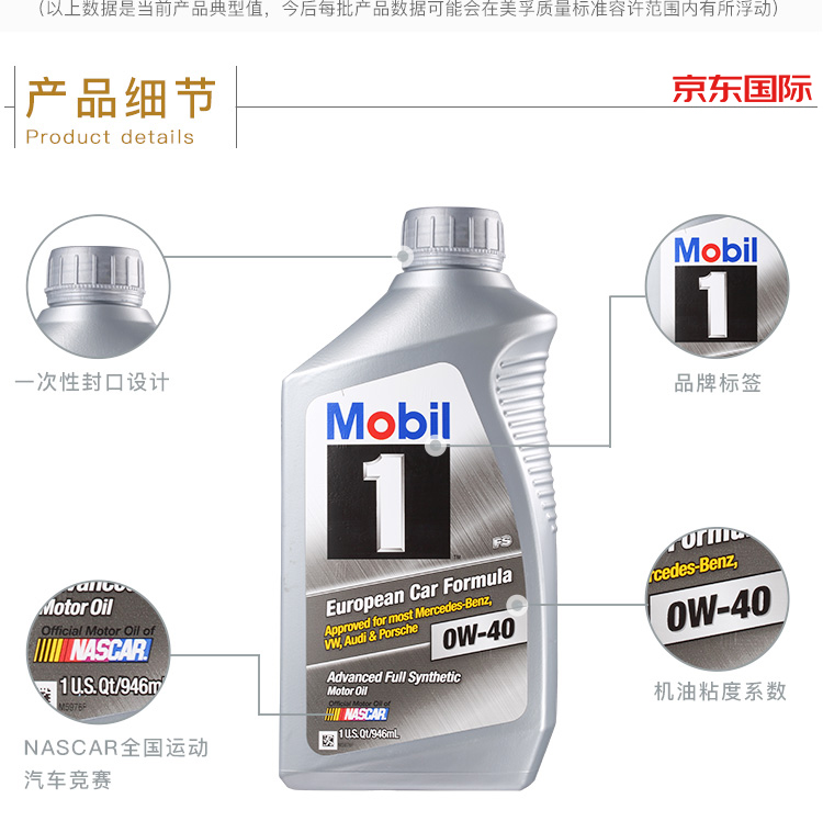 美孚 （Mobil）1號(hào)全合成機(jī)油 0W-40 A3/B4 SN 1L裝 -第5張圖片-鄭州市冠恒貿(mào)易有限公司【官方網(wǎng)站】-車用潤(rùn)滑油服務(wù)專家