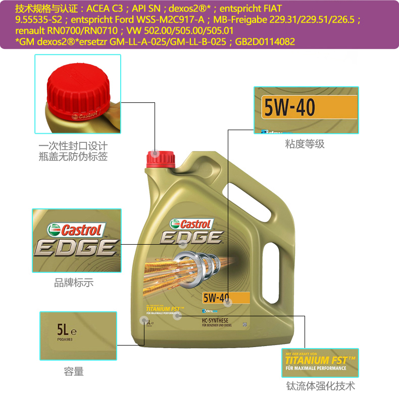 嘉實(shí)多 極護(hù) 全合成機(jī)油 FST 5W-40 C3 5L裝-第4張圖片-鄭州市冠恒貿(mào)易有限公司【官方網(wǎng)站】-車用潤滑油服務(wù)專家