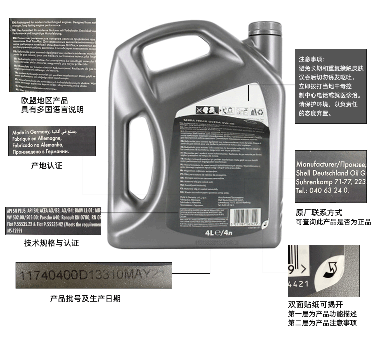 殼牌 喜力HX8 5W-40 SN PLUS 4L裝-第4張圖片-鄭州市冠恒貿易有限公司【官方網站】-車用潤滑油服務專家