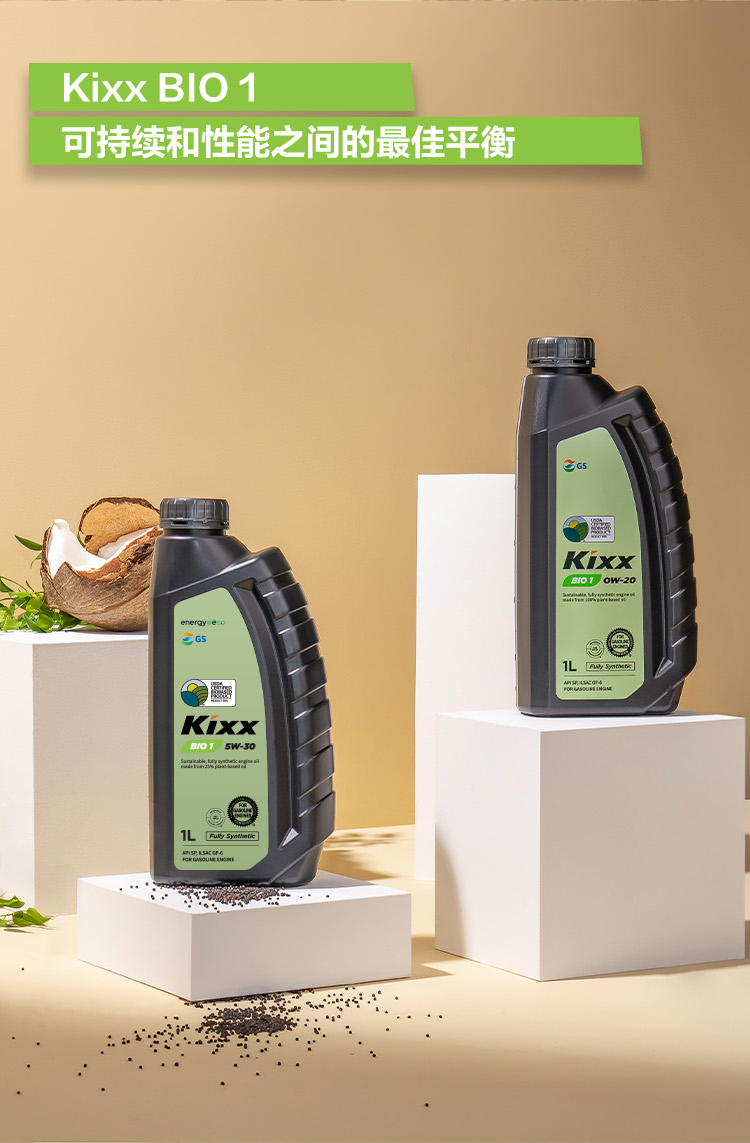 GS (Kixx) 凱升 BIO1 全合成機(jī)油 0W-20 SP級(jí) 100%植物基基礎(chǔ)油 1L-第5張圖片-鄭州市冠恒貿(mào)易有限公司【官方網(wǎng)站】-車用潤(rùn)滑油服務(wù)專家